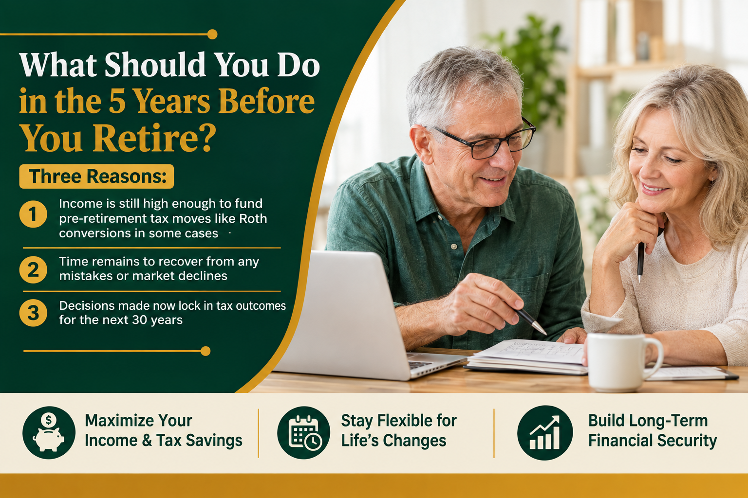 What Should You Do in the 5 Years Before You Retire?