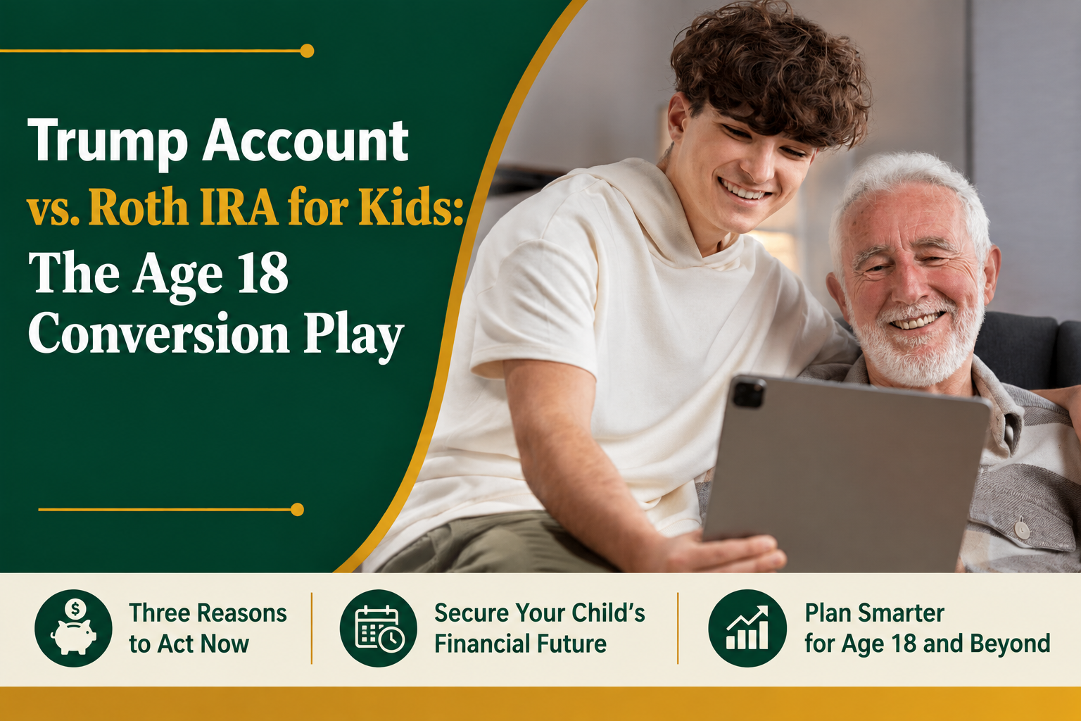 Trump Account vs. Roth IRA for Kids: The Age 18 Conversion Play