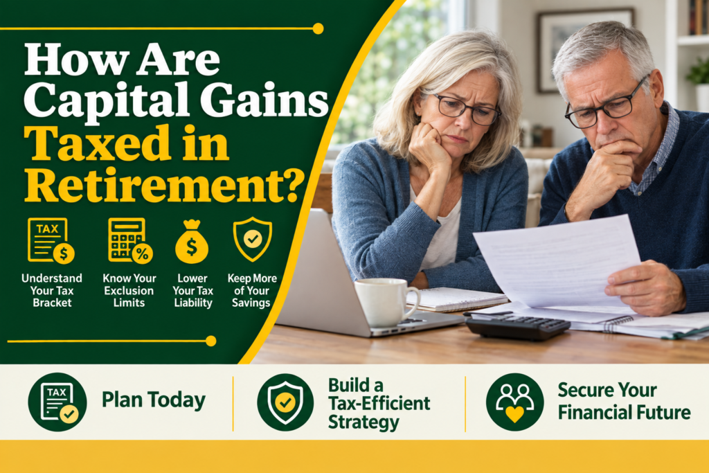 How are capital gains taxed in retirement?